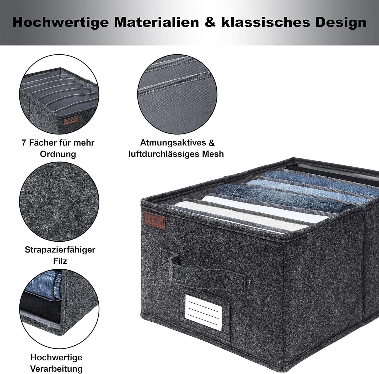2er-Set Kleiderschrank-Organizer, Kleiderschrank Organizer, 2er-Set, L