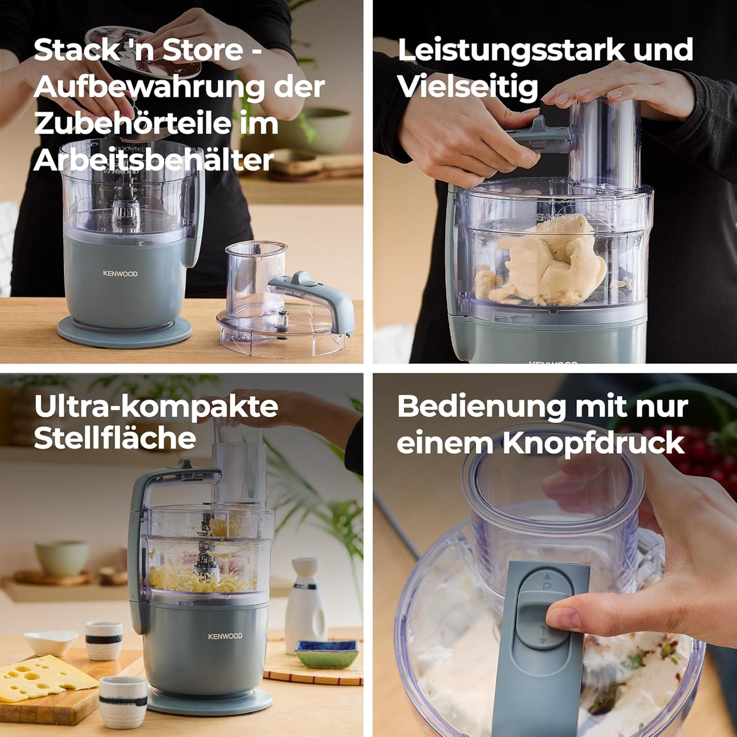 MultiPro Go - Kompakt-Küchenmaschine, Express Serve Grau