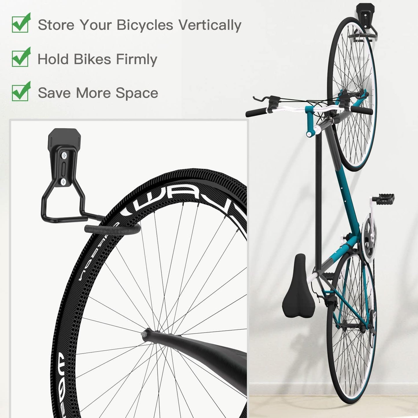 Fahrradhalterung 2er-Set, 2 Stück