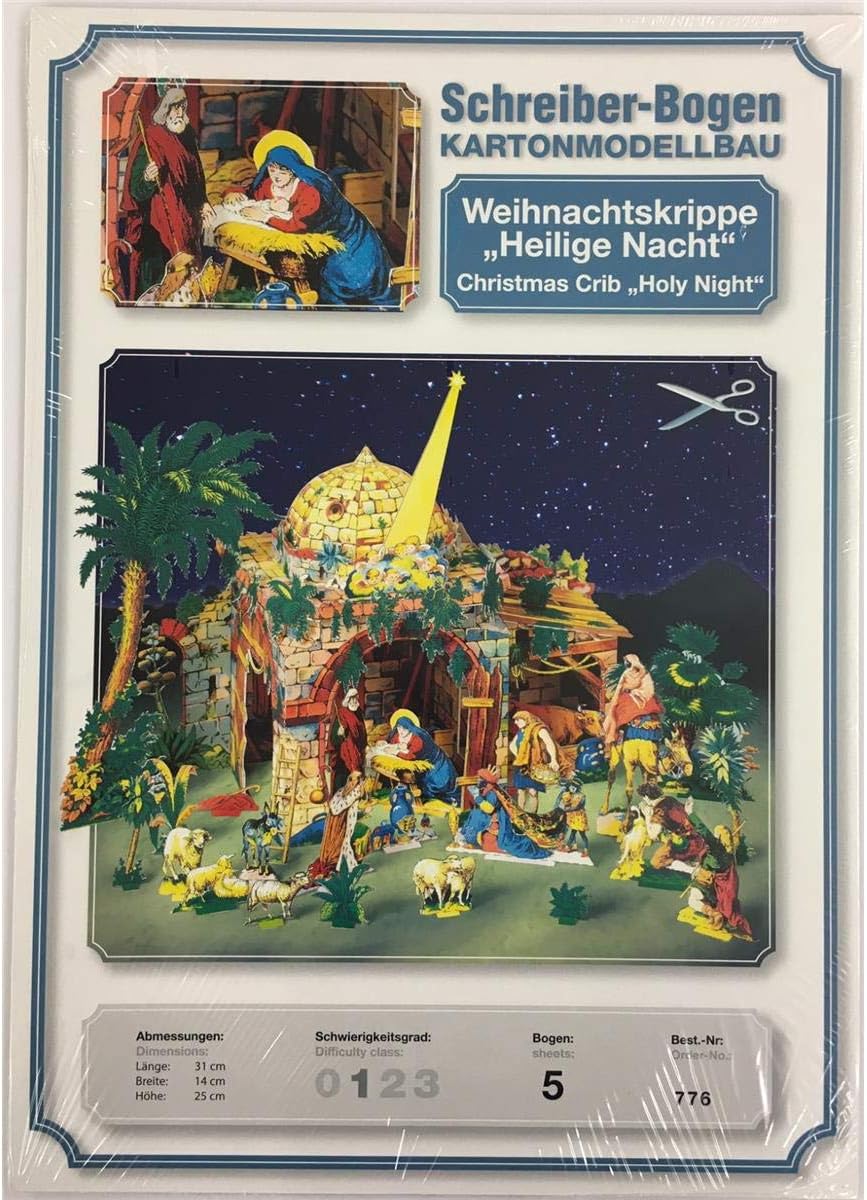 Kartonmodellbau Weihnachtskrippe