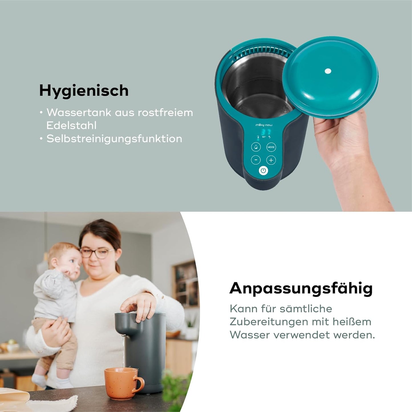 Flaschenzubereiter Milky Now mit Warmhaltefunktion, Milky Now