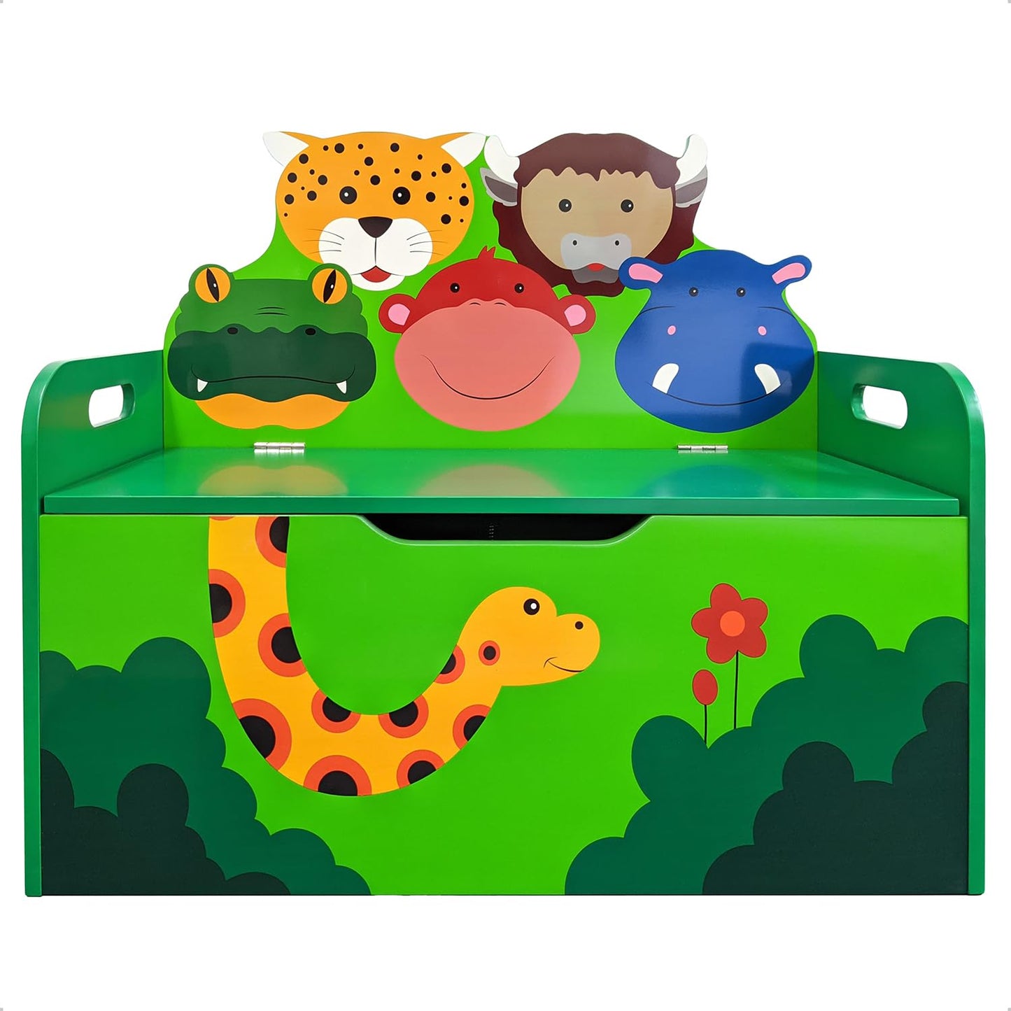 Kindersitzbank mit Stauraum und Softstop-Deckel
