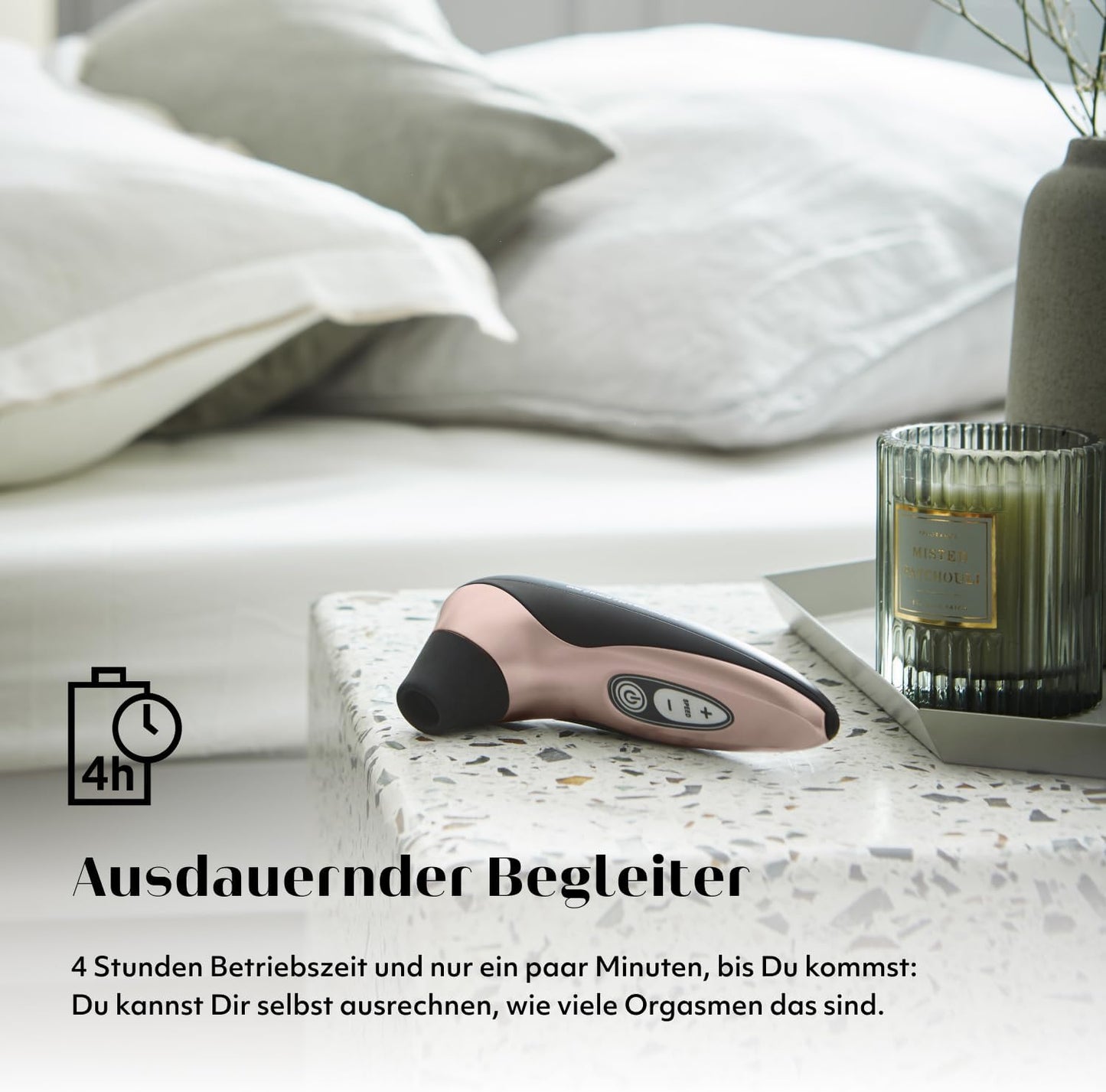 Pro40 Klitoris Stimulator mit 6 Intensitätsstufen, Roségold