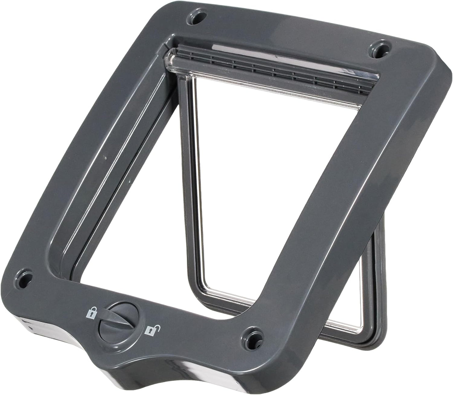 2-Wege Freilauftür für Haustiere 44202, Dunkelgrau 390 g (1er Pack)