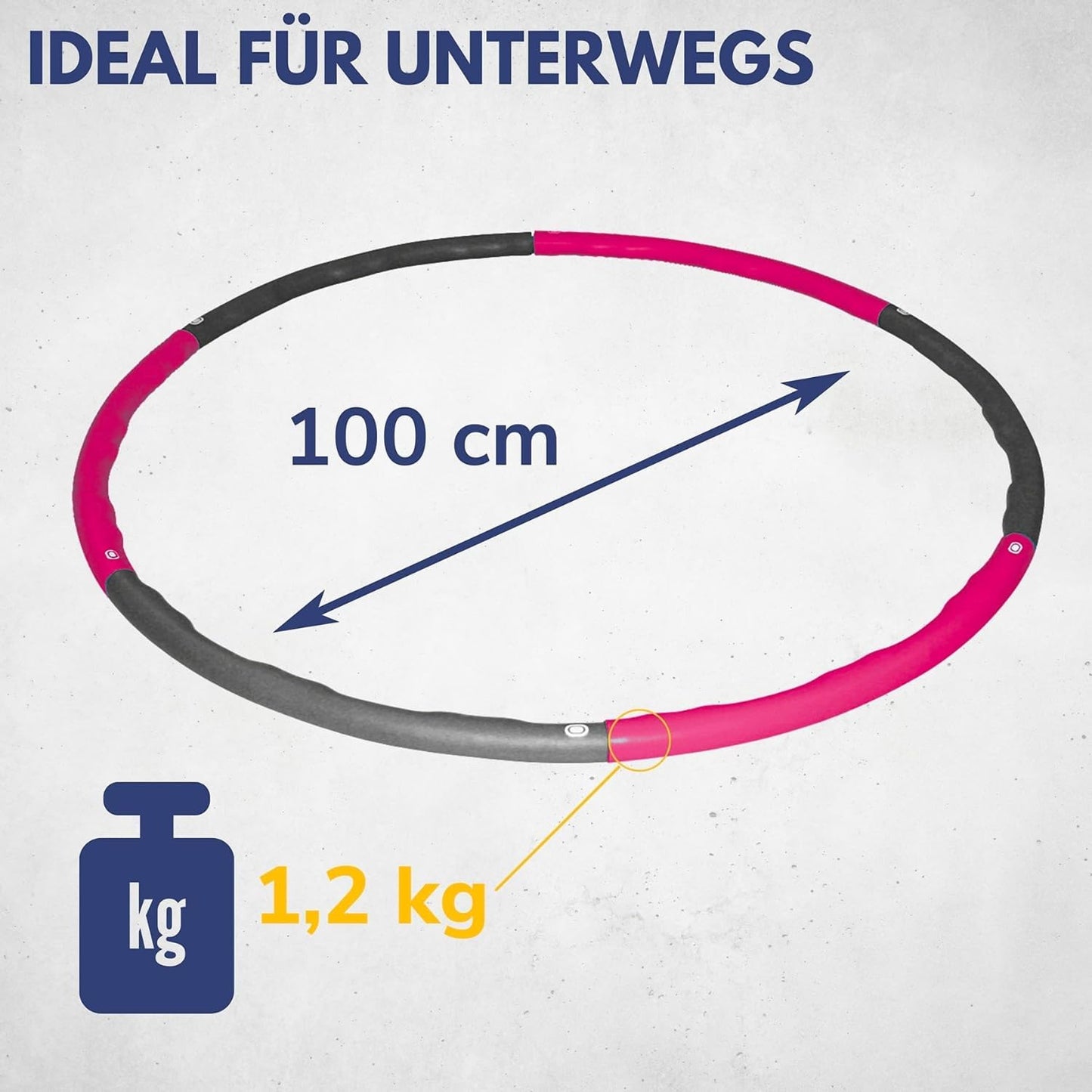 Fitnessreifen Hula Hoop, Pink