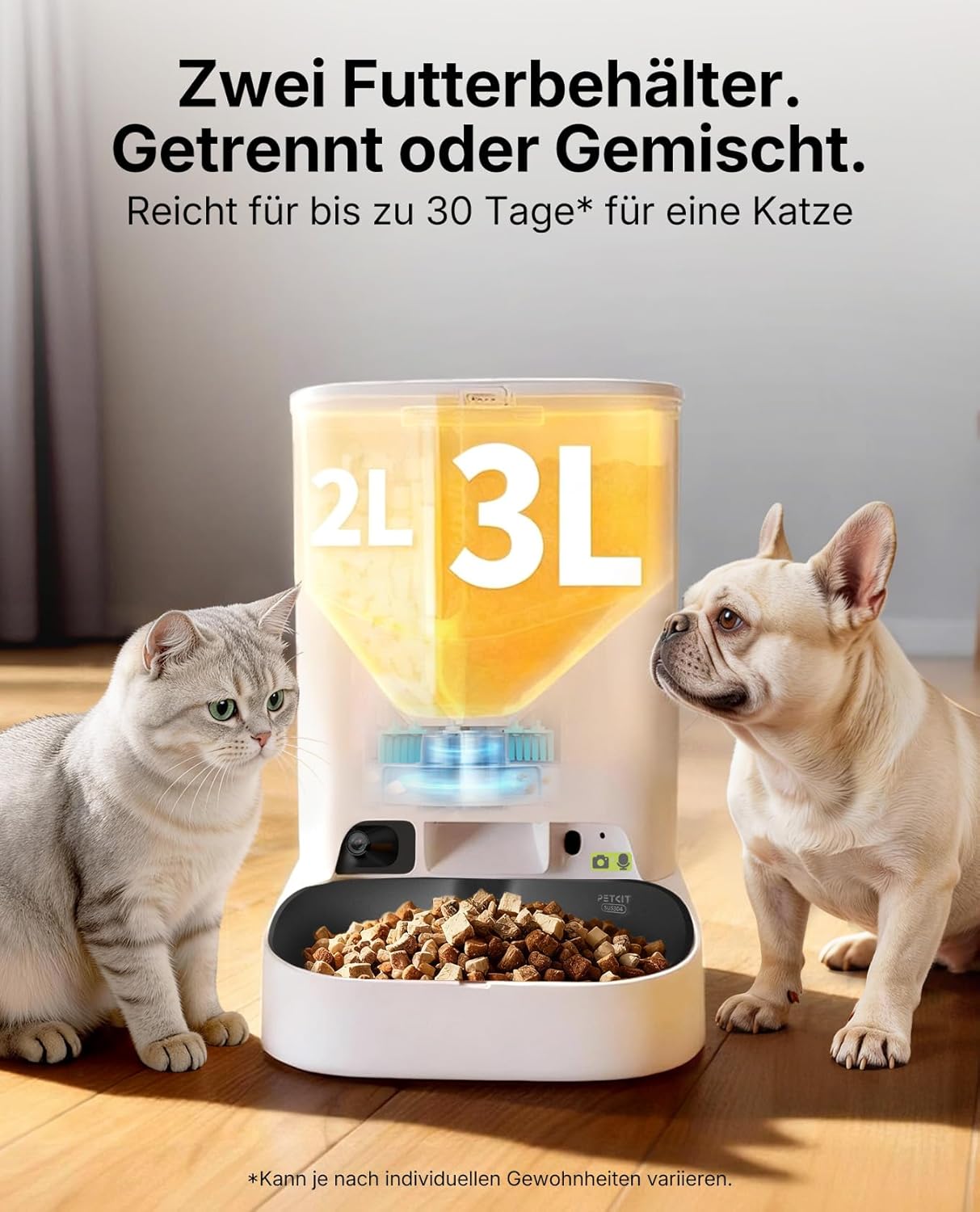 YumShare Dual-Hopper 2 mit Kamera und KI-Funktion