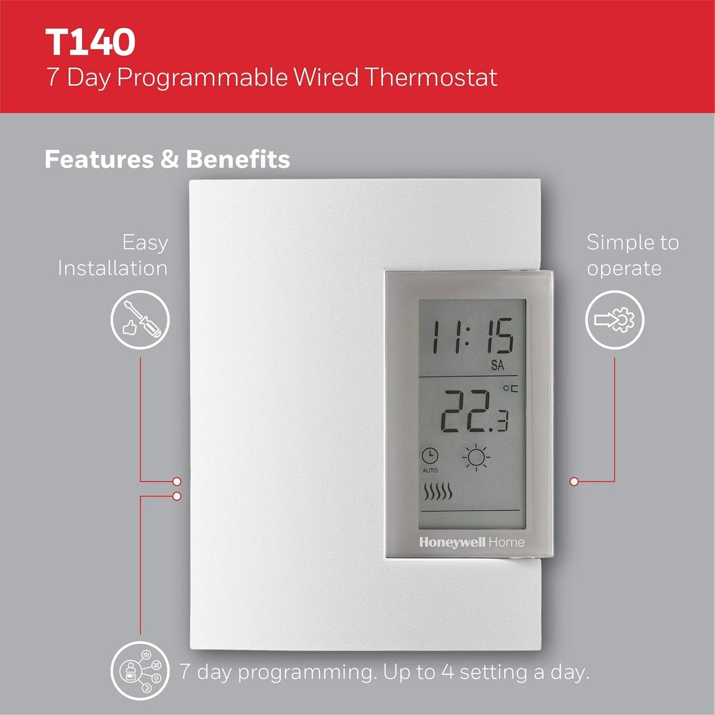 Programmierbarer Thermostat, 7-Day Programmable