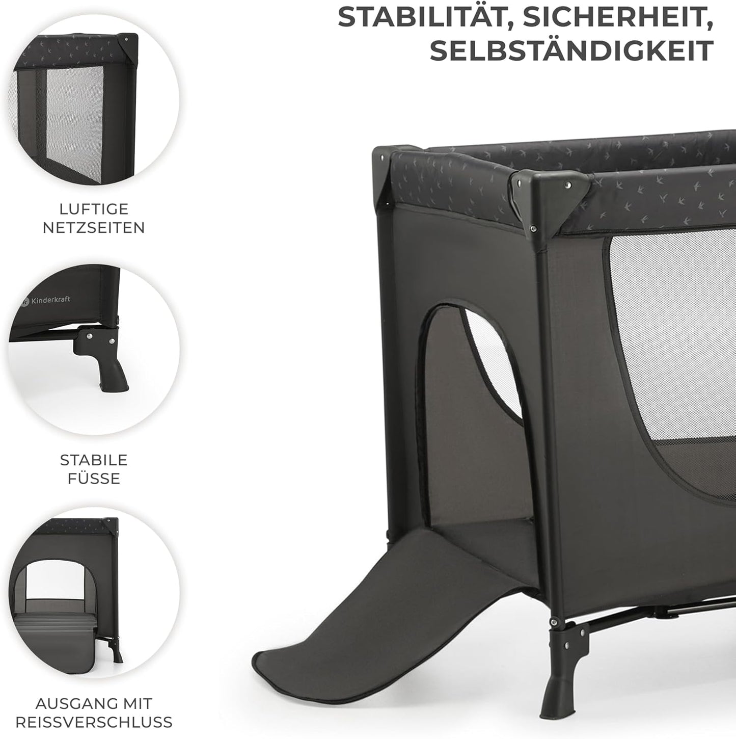Reisebett Joy Light, Joy light Light Grey