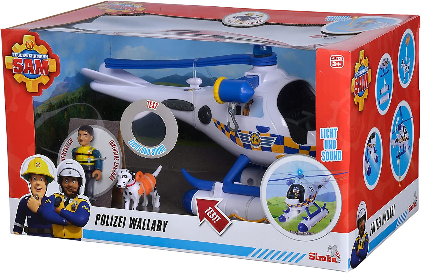 Feuerwehrmann Sam Polizei Wallaby, Spielfahrzeug