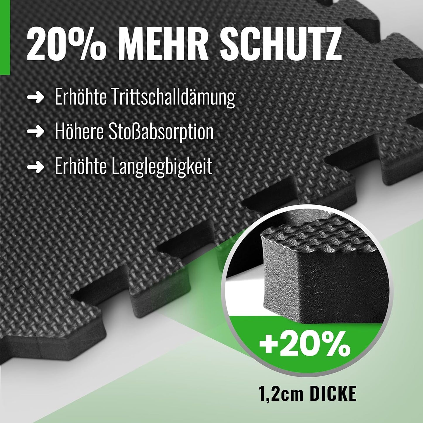 36-teiliges Bodenschutzmatten-Set, 30x30 | 36 Stk. | 3,4 M²