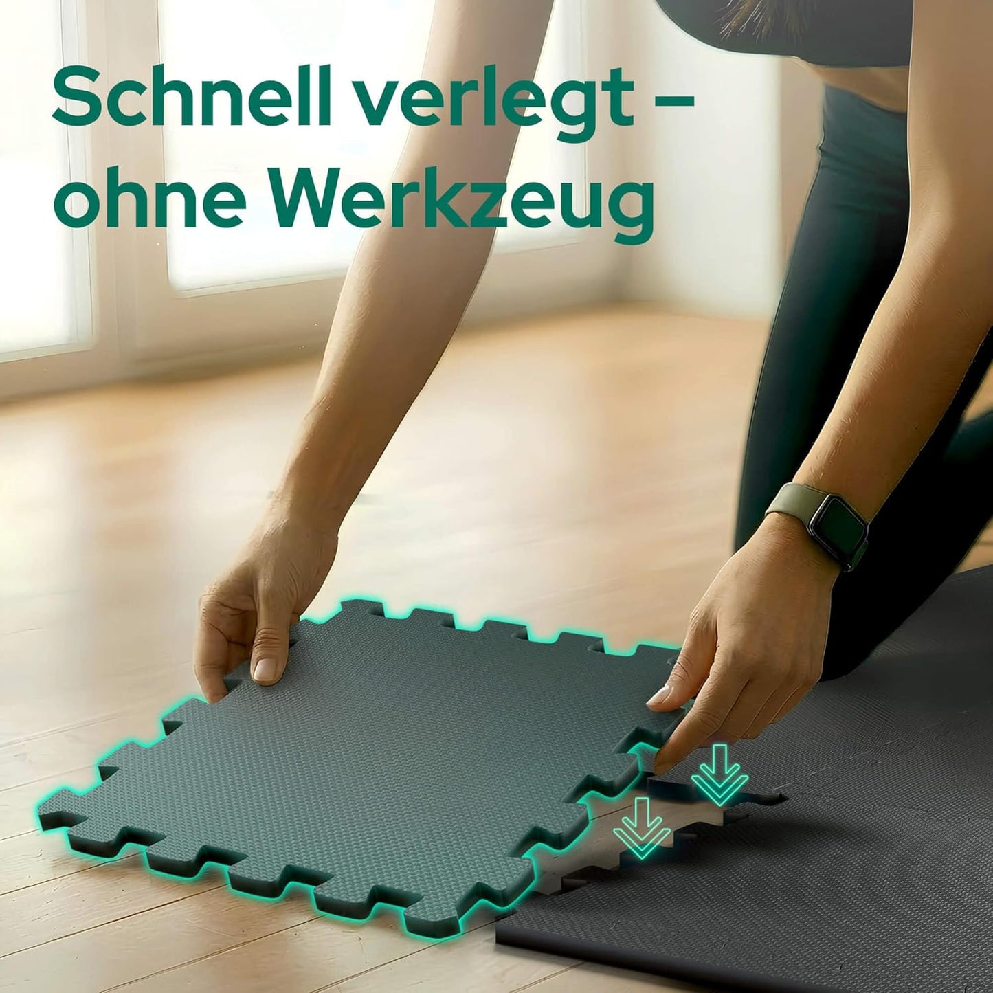 Puzzlematte Bodenschutz-Set 54-teilig