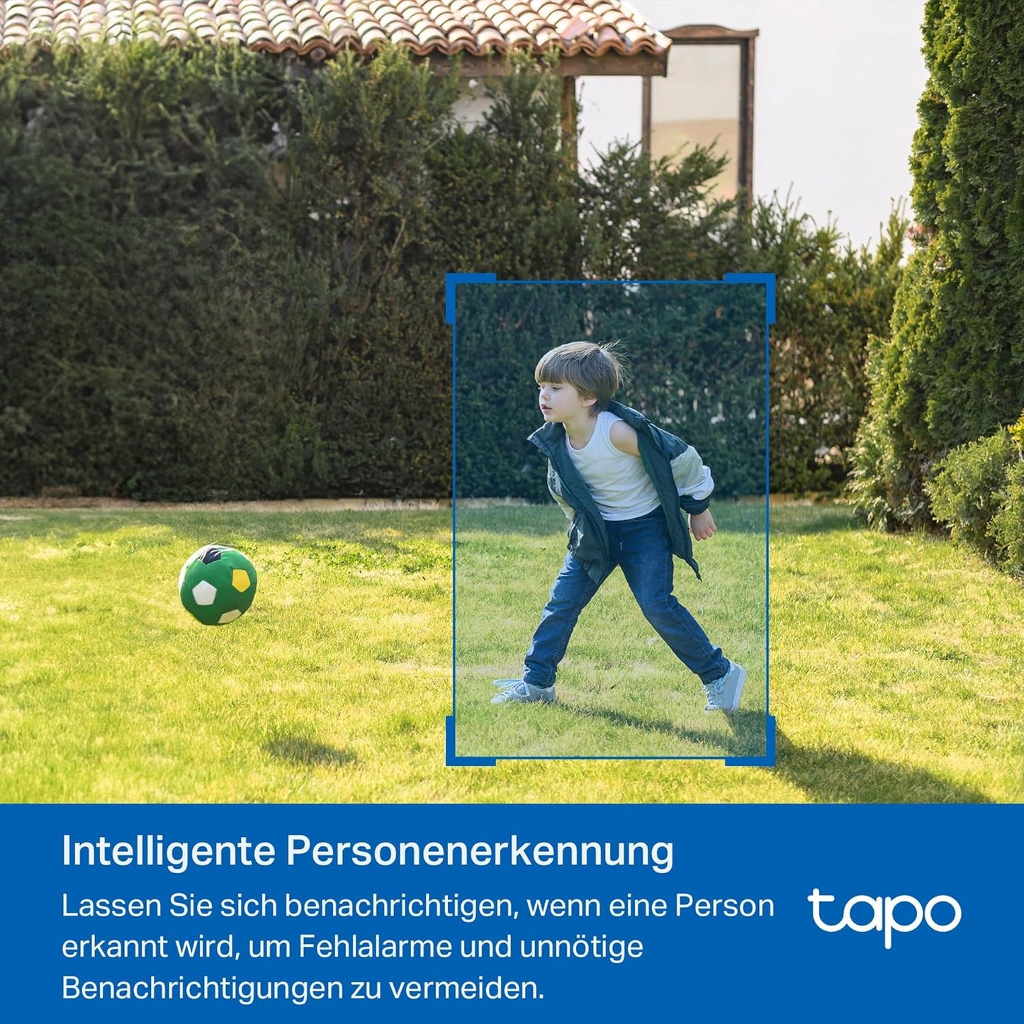 Smart Wire-Free Security Camera, Aussenkamera Akku 2pk