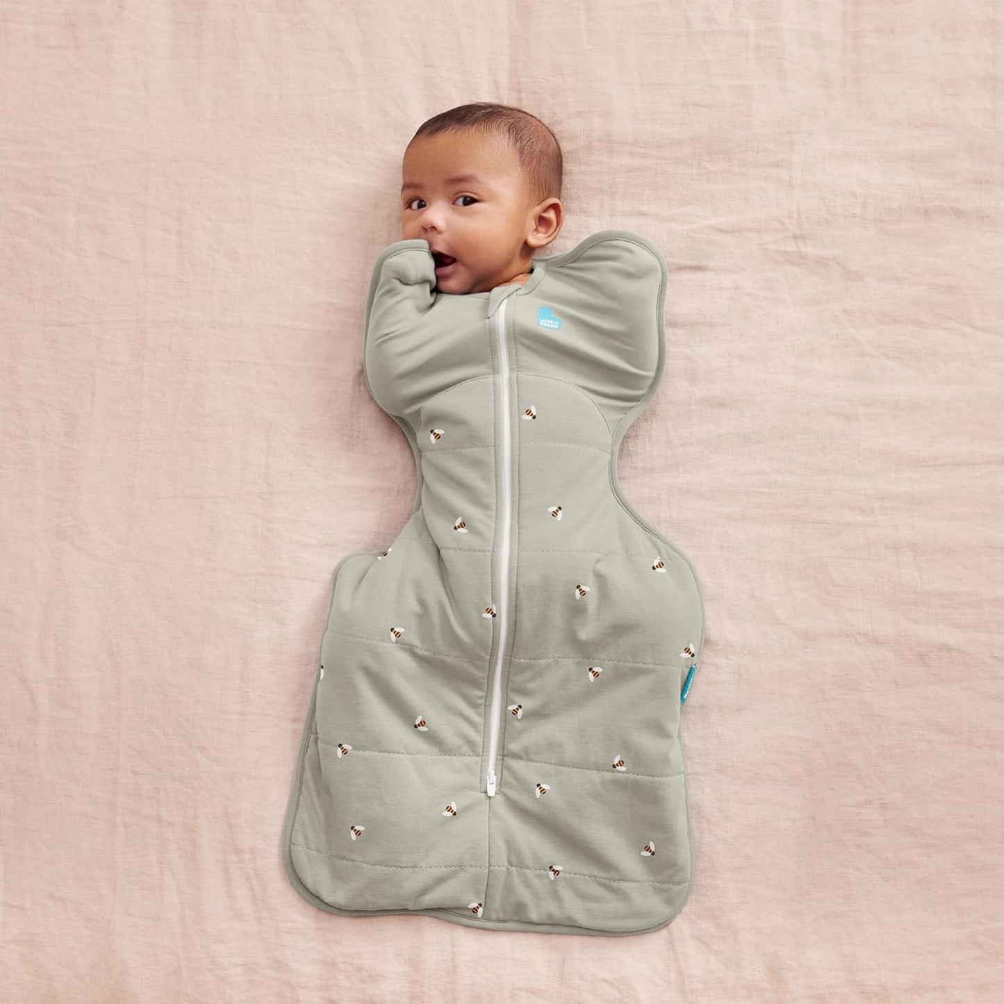 Baby-Schlafsack für Neugeborene, Neugeborene (2,2-3,8kg) Bees Olive