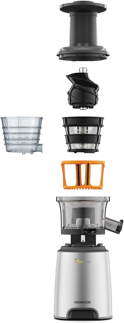 Slow Juicer JMP601SI, Sorbetaufsatz Weiß, Grau
