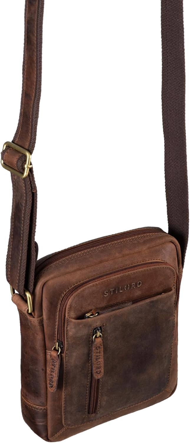 Vintage Messenger Bag, Kansas - Braun