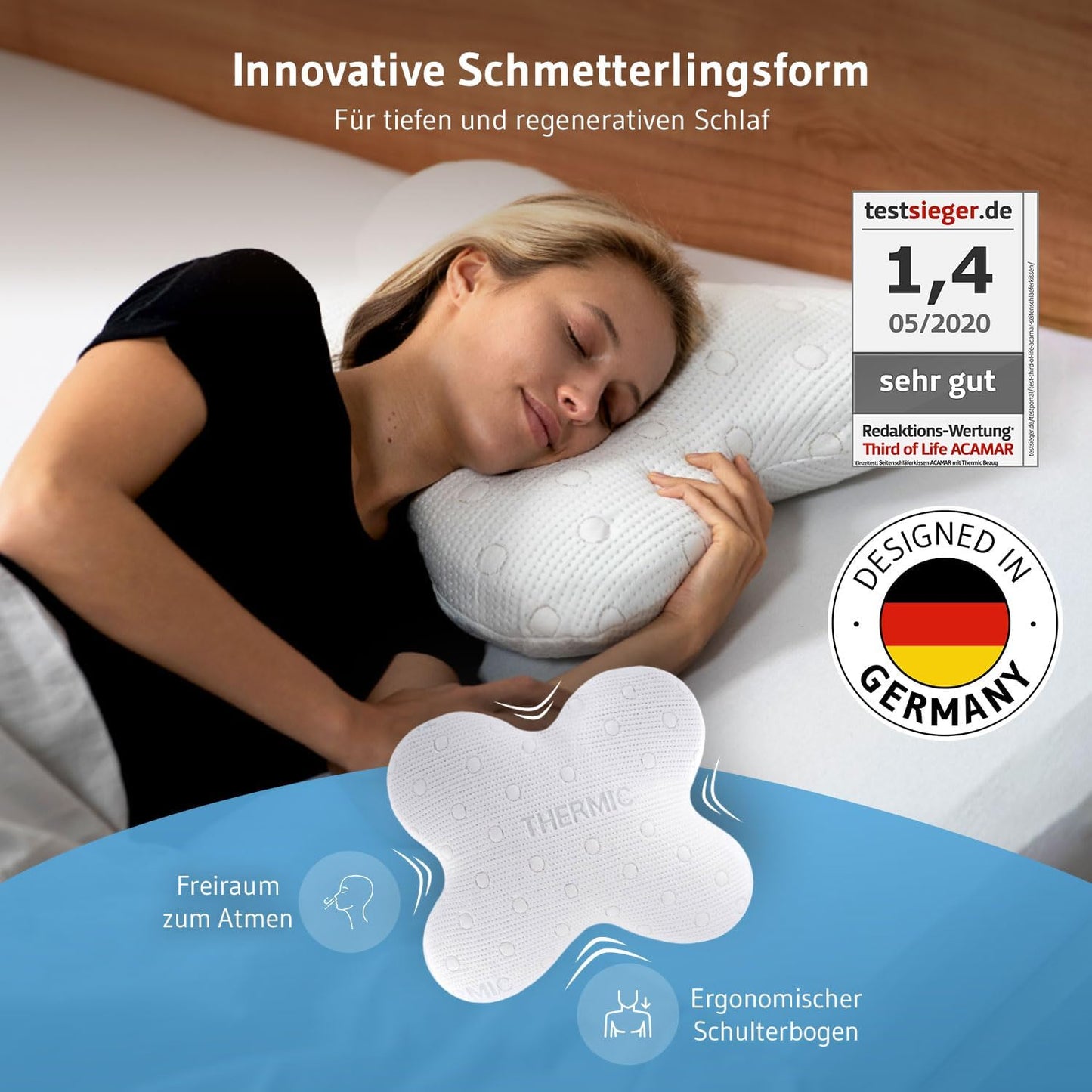 Acamar Seitenschläferkissen, Acamar Thermic Nur Kopfkissen