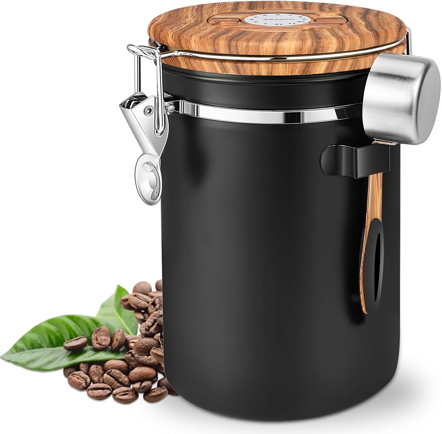 Kaffeebohnenbehälter mit Auslassventil