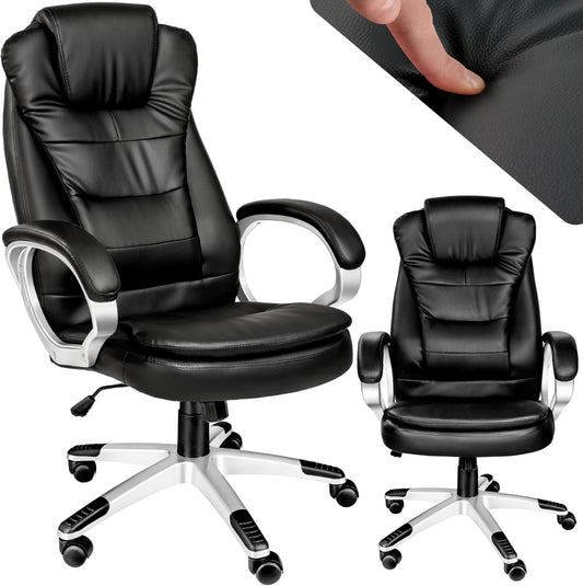 Ergonomischer Chefsessel mit Wippmechanik, Schwarz | Nr. 400578