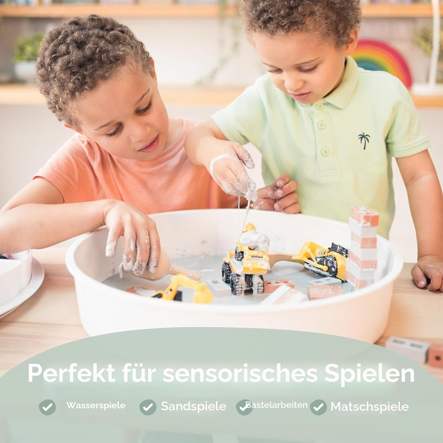 Tuff Tablett mit Deckel für sensorisches Spiel