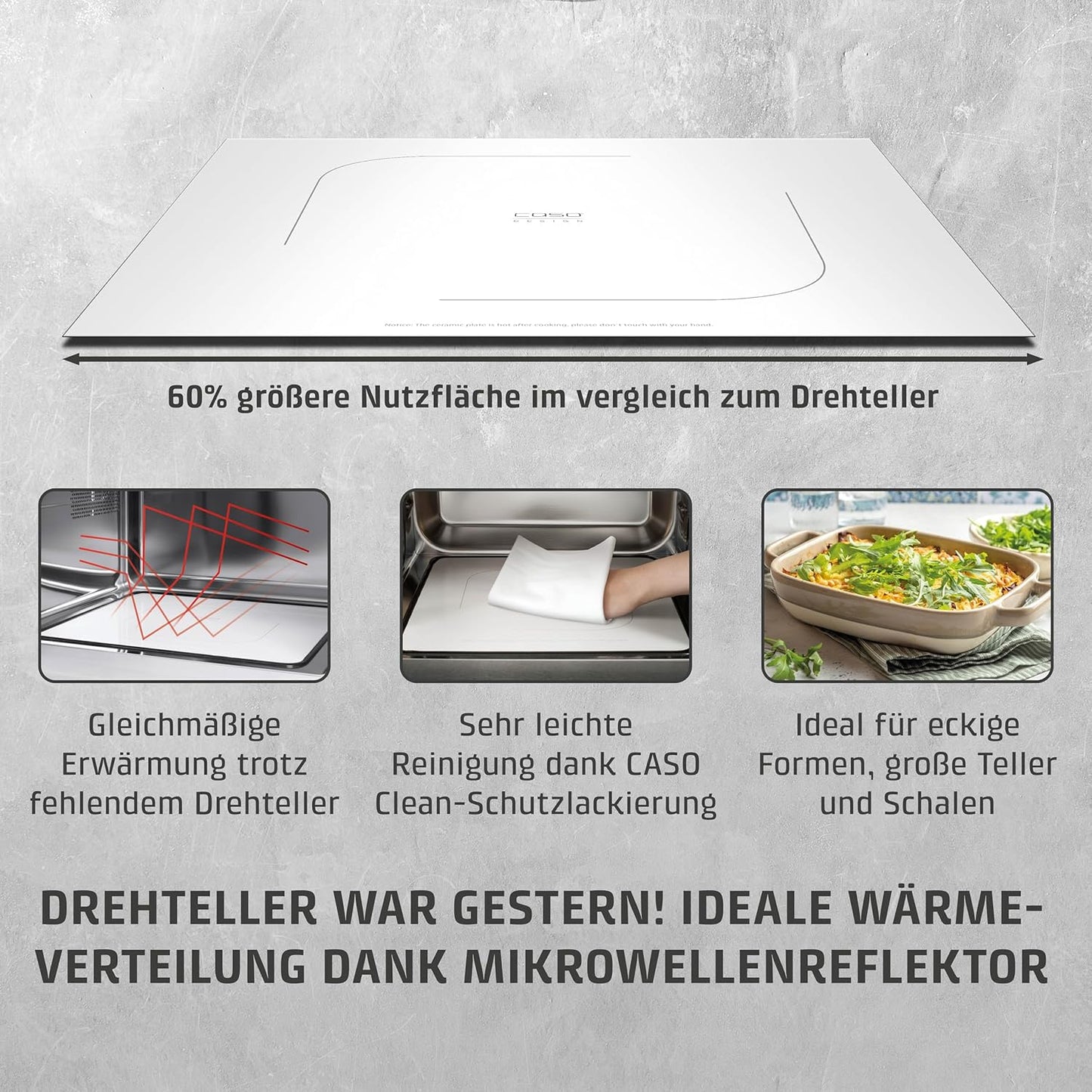 2-in-1 Mikrowelle mit Grill und Keramikboden MG20, 20 Liter