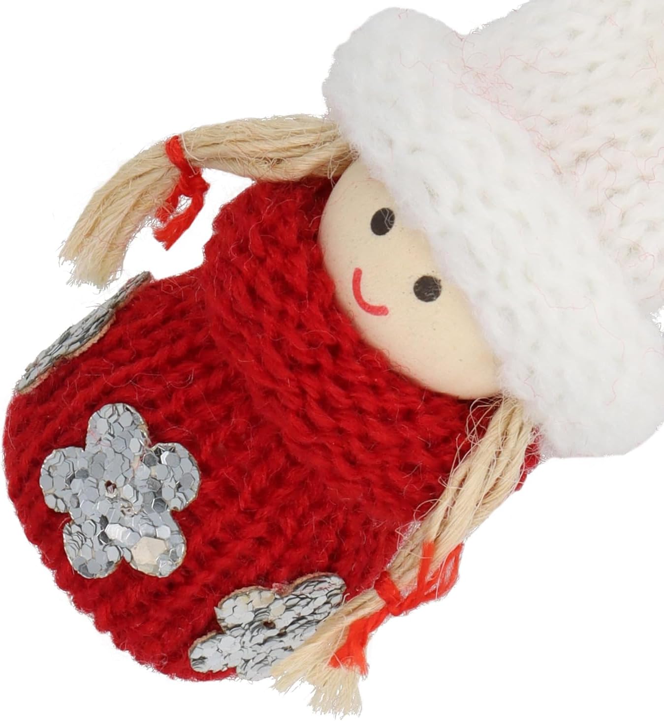 Mini-Wichtel Figuren-Set (24 Stück) für Weihnachten, 24 Mini Wichtel Rot