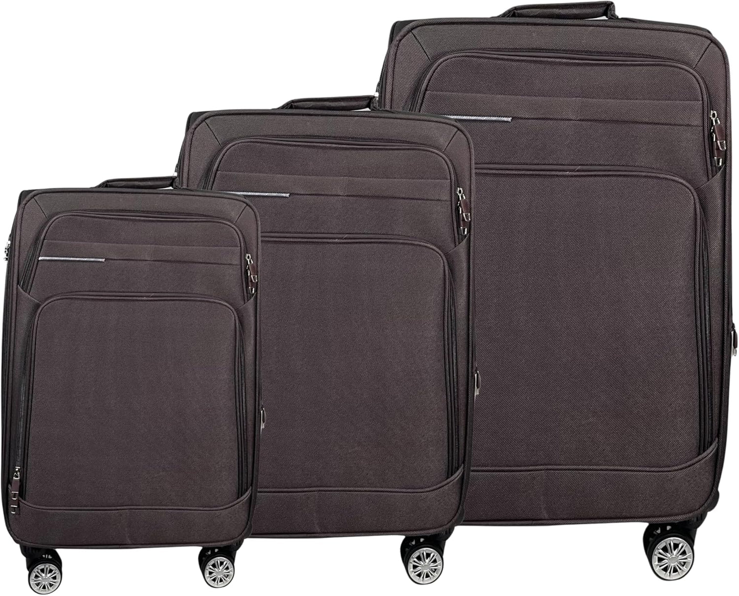 3-teiliges Koffer-Set, 3er Set Coffee