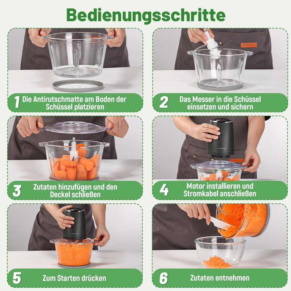 Elektrischer Multizerkleinerer, Schwarz