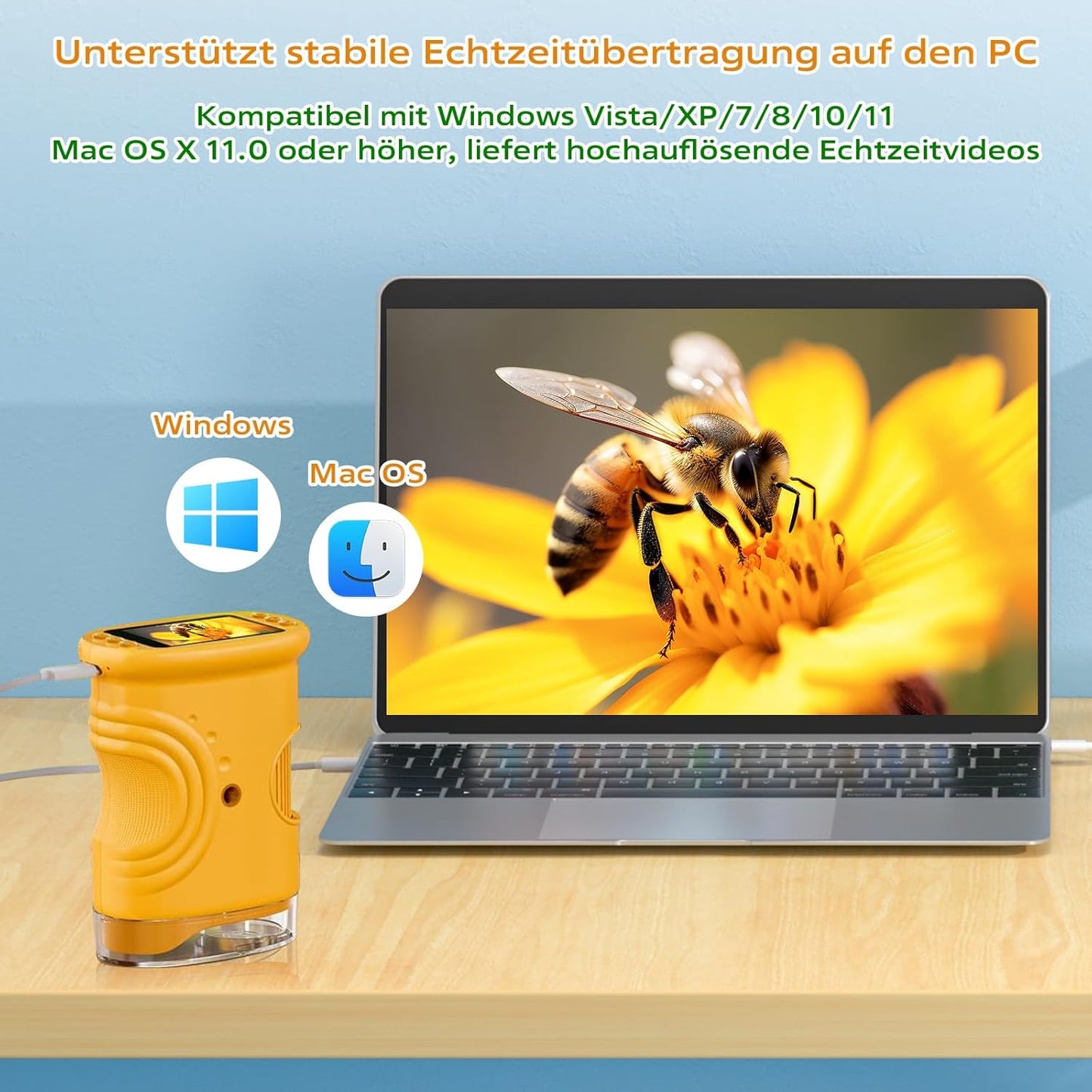 Digitales Mikroskop für Kinder