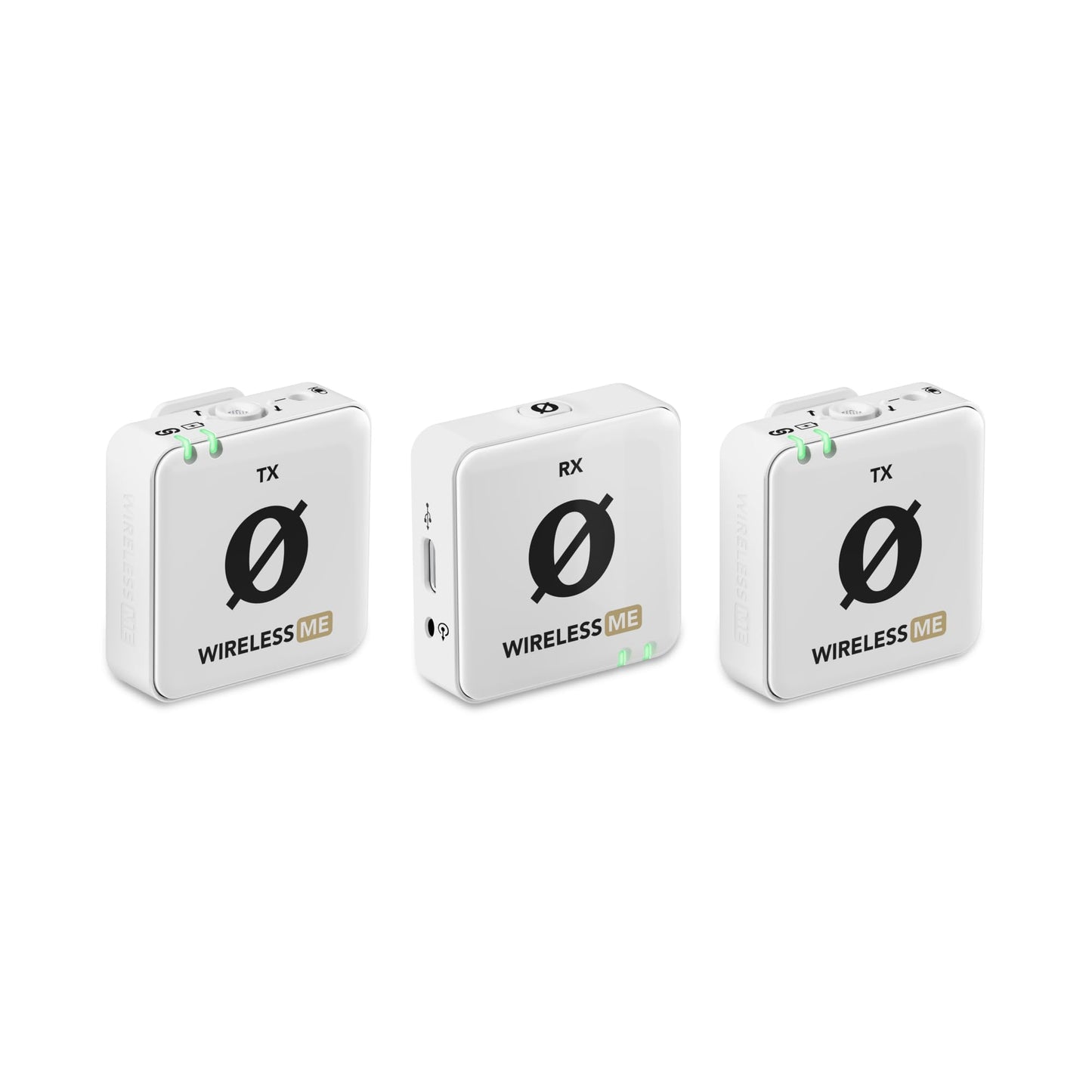 Drahtloses Mikrofonsystem mit GainAssist 100m Reichweite, Wireless ME Dual White