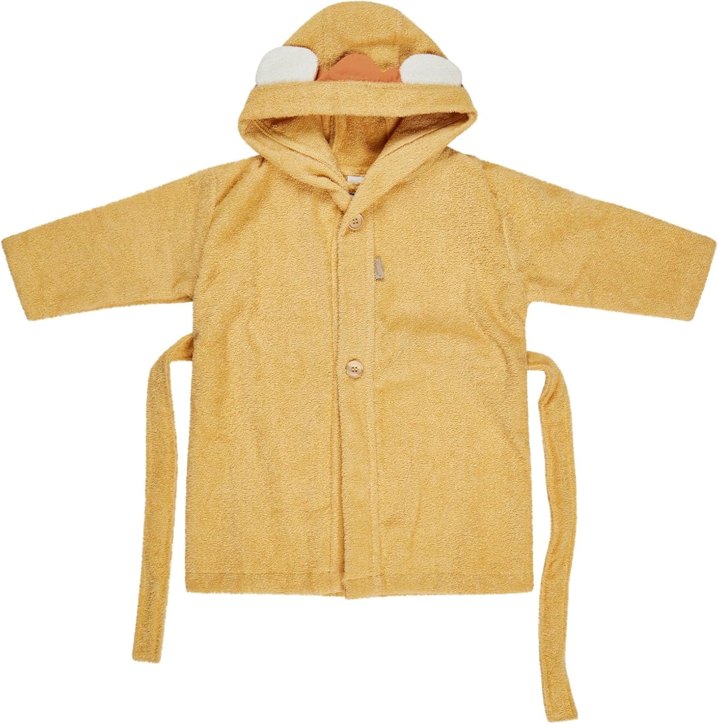 Kinderbademantel mit Löwendesign, 104 ocker