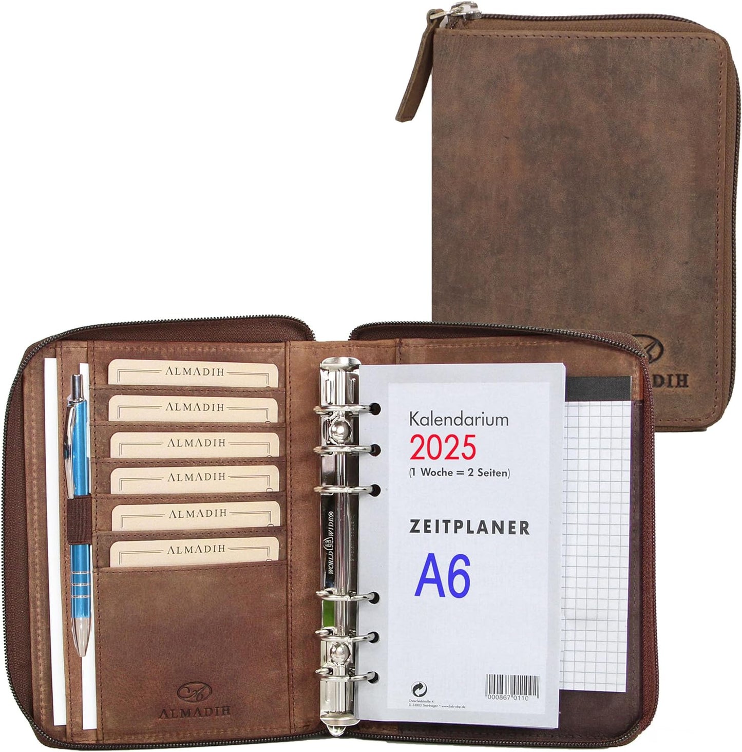 Terminplaner 2025, Braun Vintage