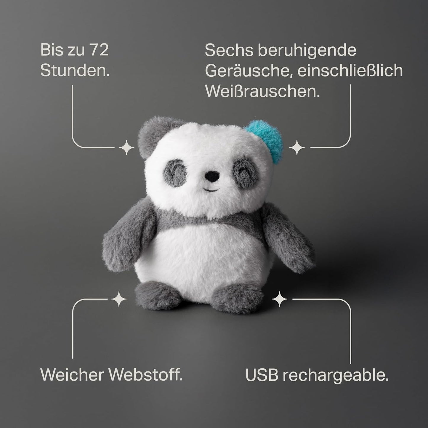 Mini Panda Einschlafhilfe mit weissem Rauschen, Klein Pip der Panda