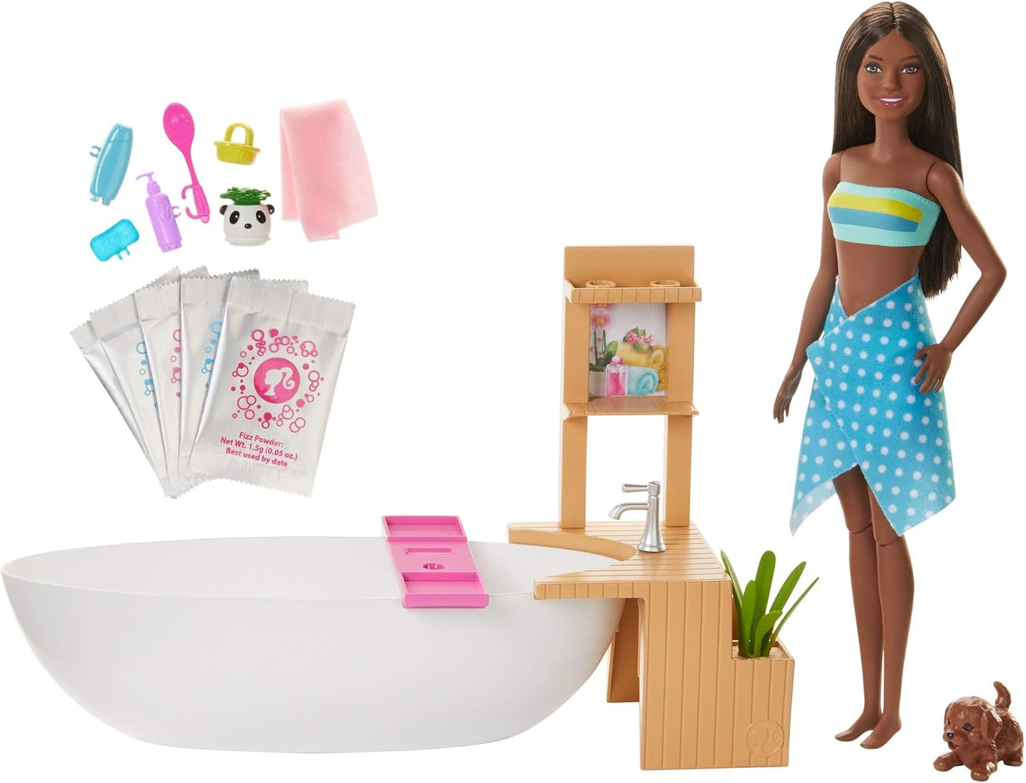 Puppenset Wellnesstag mit Zubehör, Modell GJN33, Multi