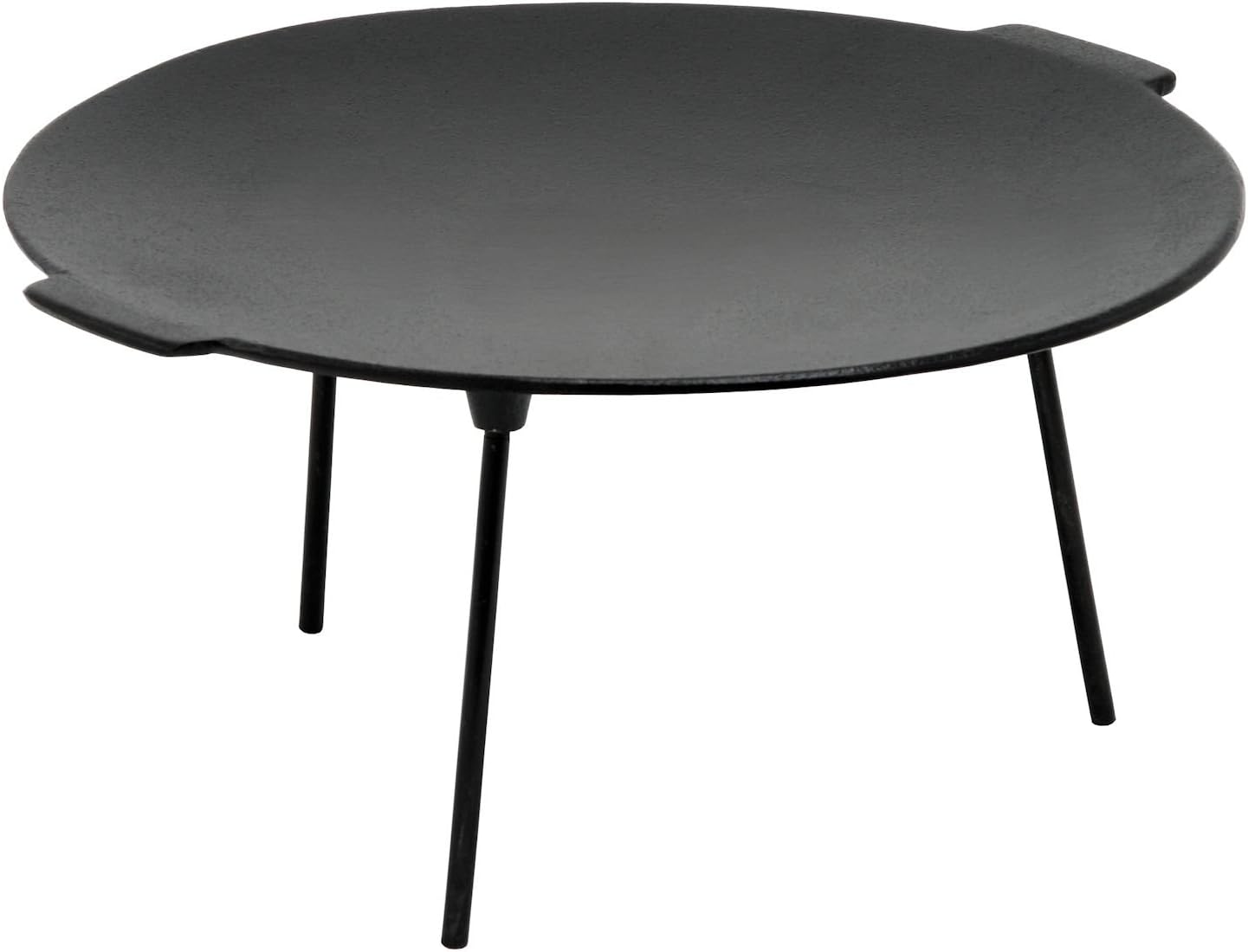 Gusseisengrillplatte mit 3 Beinen, Ø 45cm