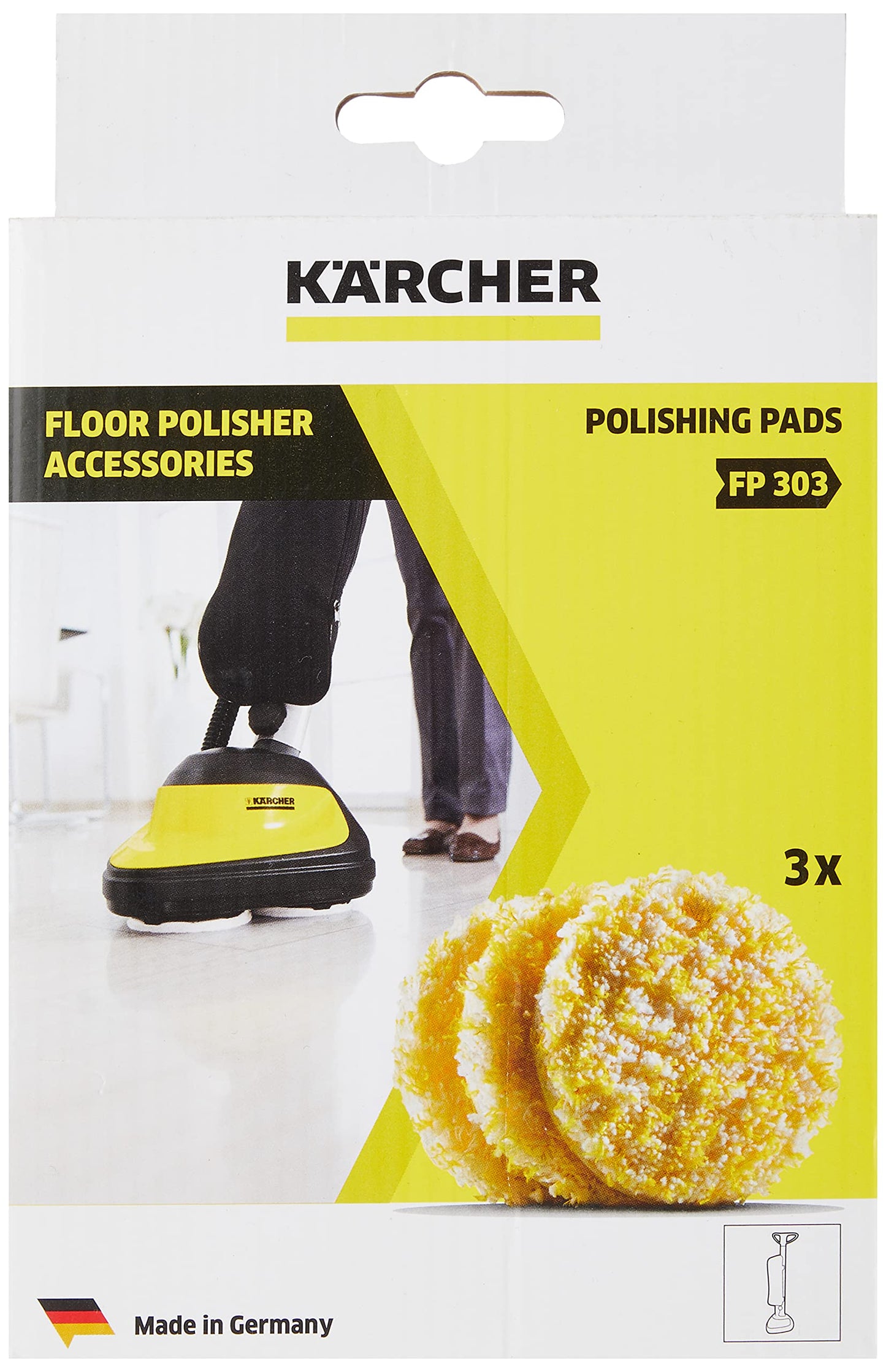 Polierpads Stein / Linoleum / PVC, für FP 303, Polierhaube