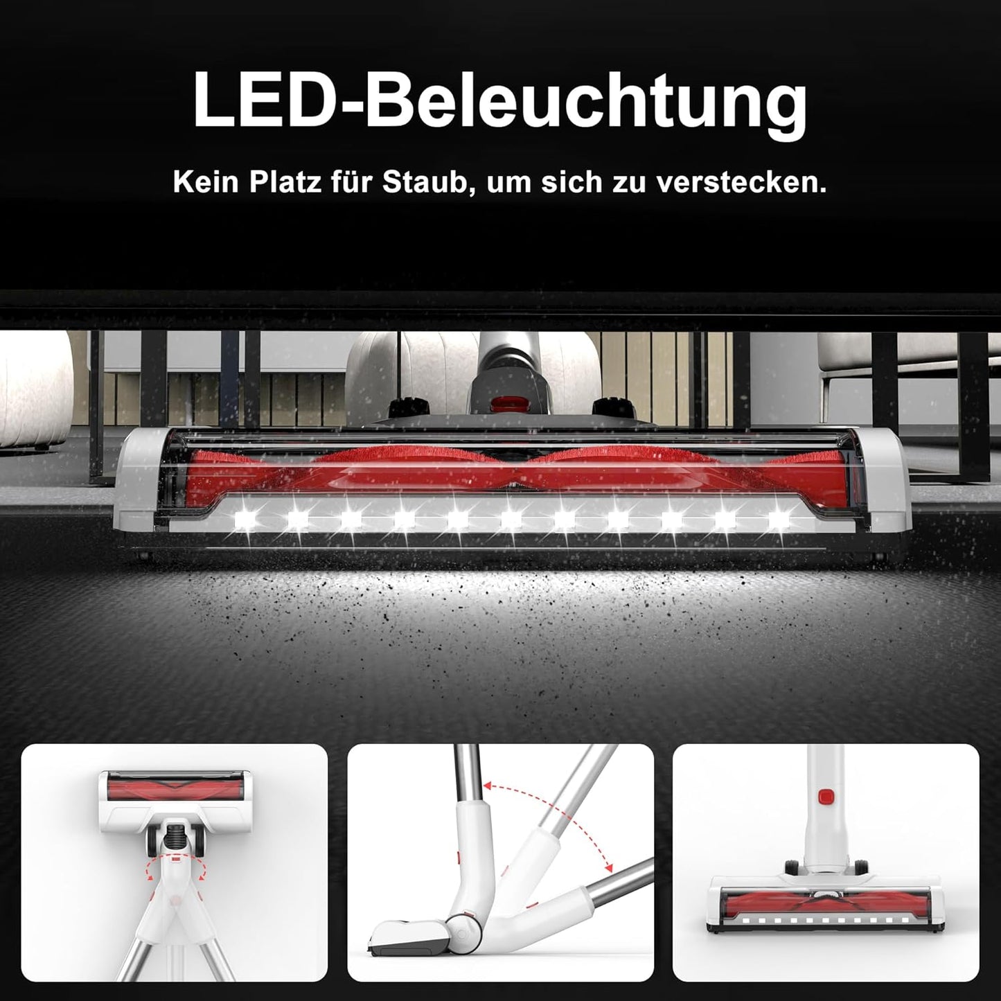 Akkustaubsauger P9-W mit LED-Display, S Vacuum Cleaner Set(S)