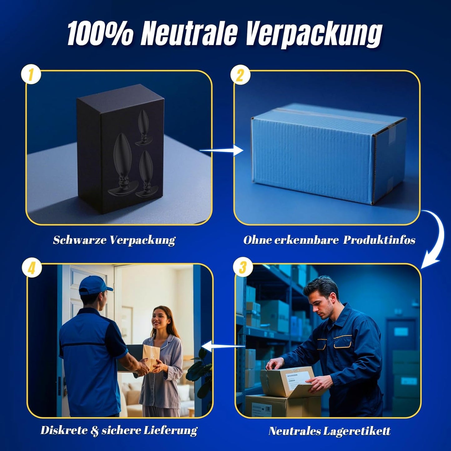 3-teiliges Anal Plug Set mit Stossenden Stahlkugeln