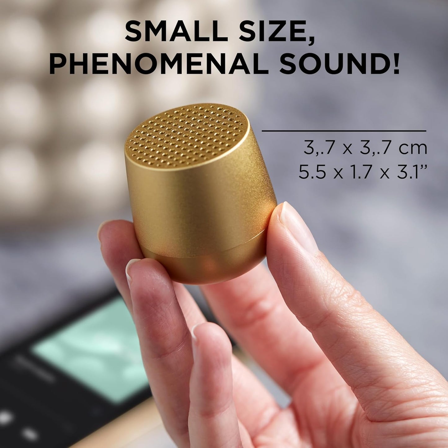 Bluetooth Lautsprecher Mino+, Hellgelb
