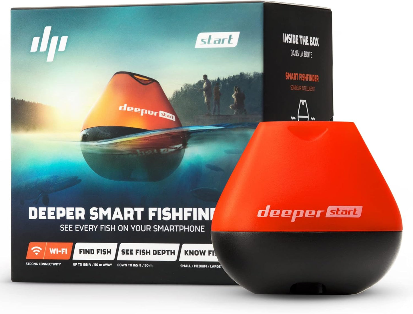 Kabelloser WLAN Fischfinder für Uferangler, Single
