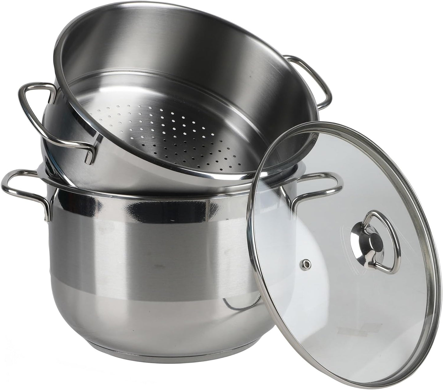Couscous-Topf mit Glasdeckel für alle Herdarten