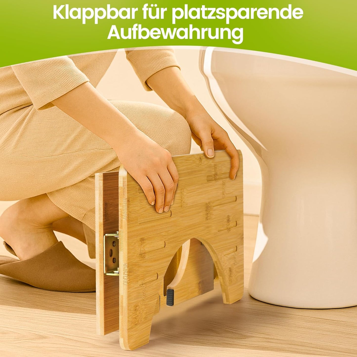 Ergonomischer Toilettenhocker