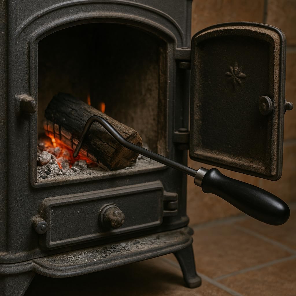 Bügelstahlhaken für Kamin und Holzofen, 300 mm