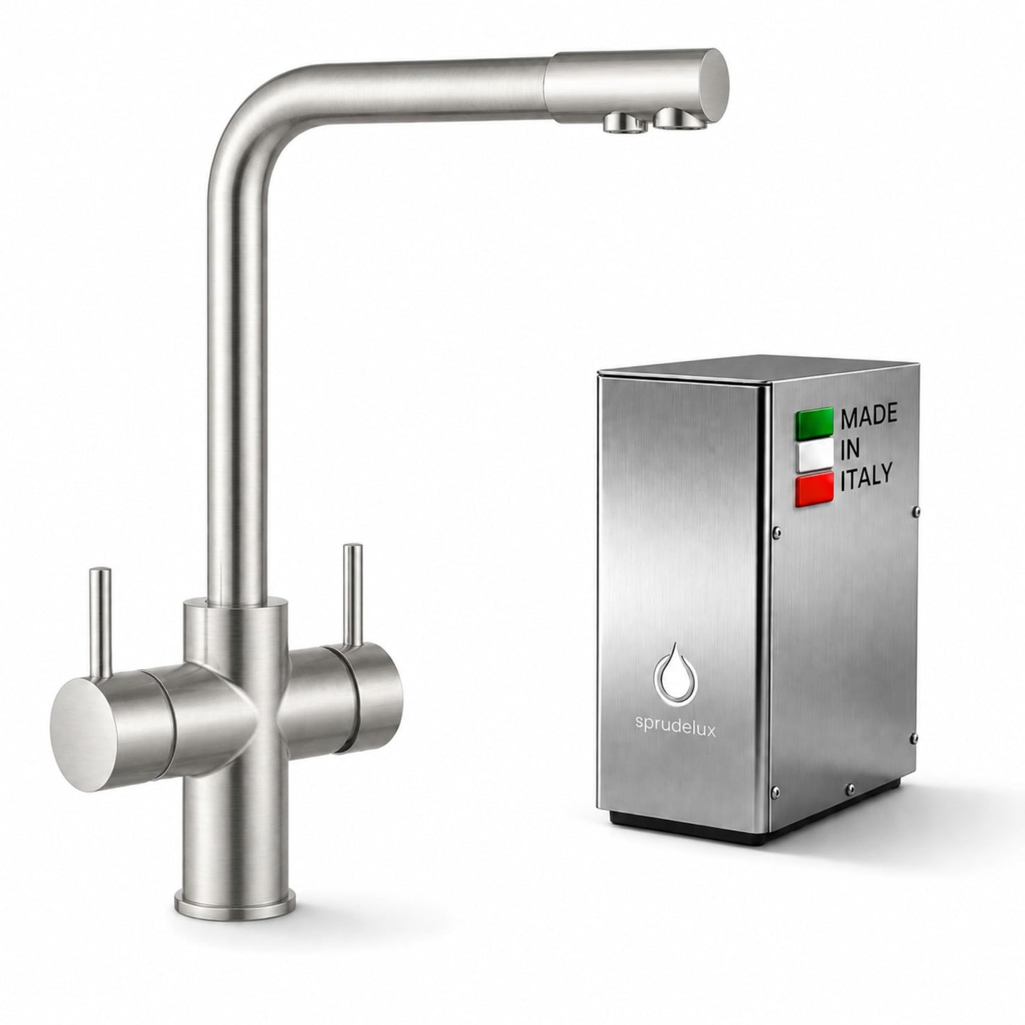 Untertisch Wassersprudler System Isabella, ohne CO2 Flasche, Isabella Edelstahl Ohne CO2 Flasche