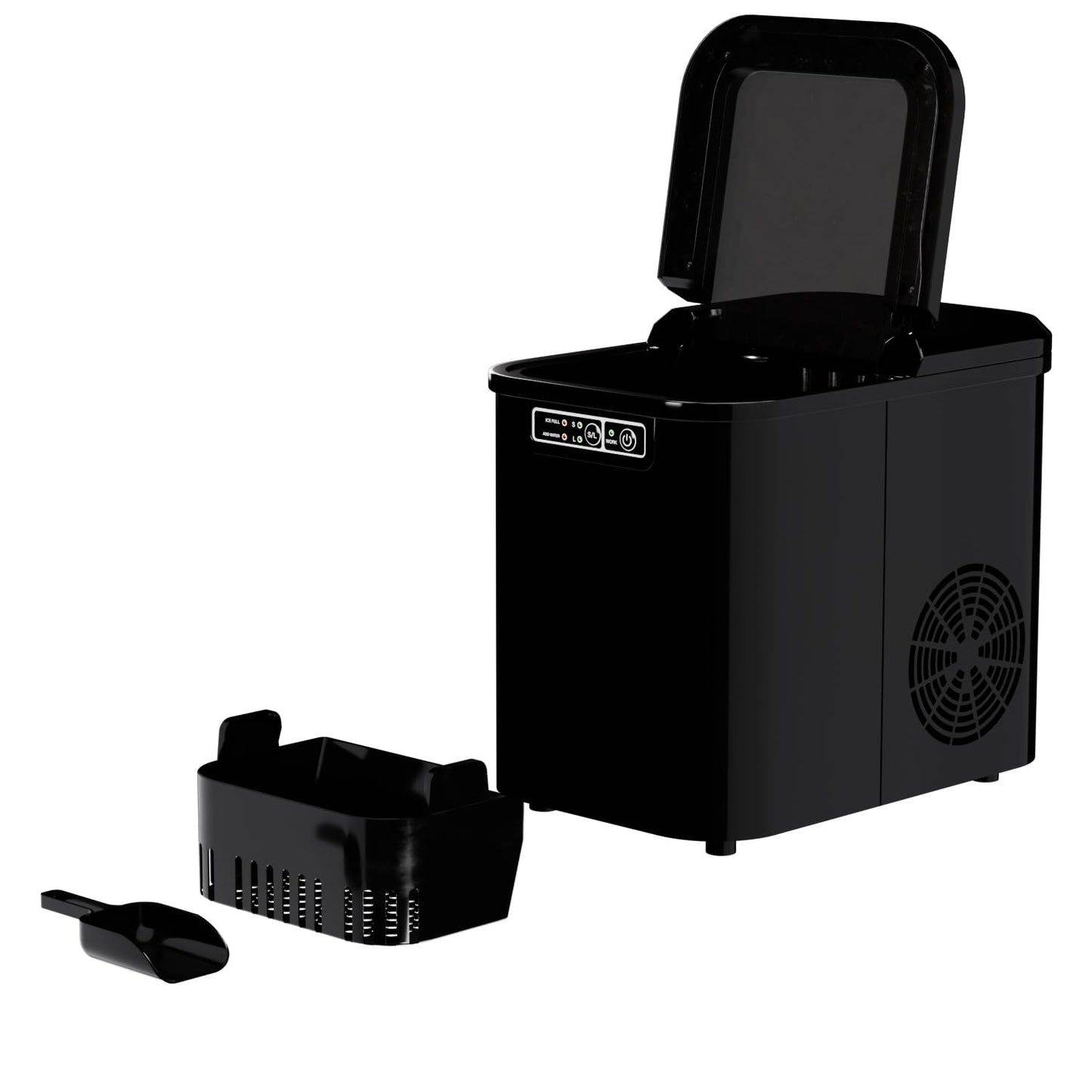 Eiswürfelmaschine EM-01, Schwarz
