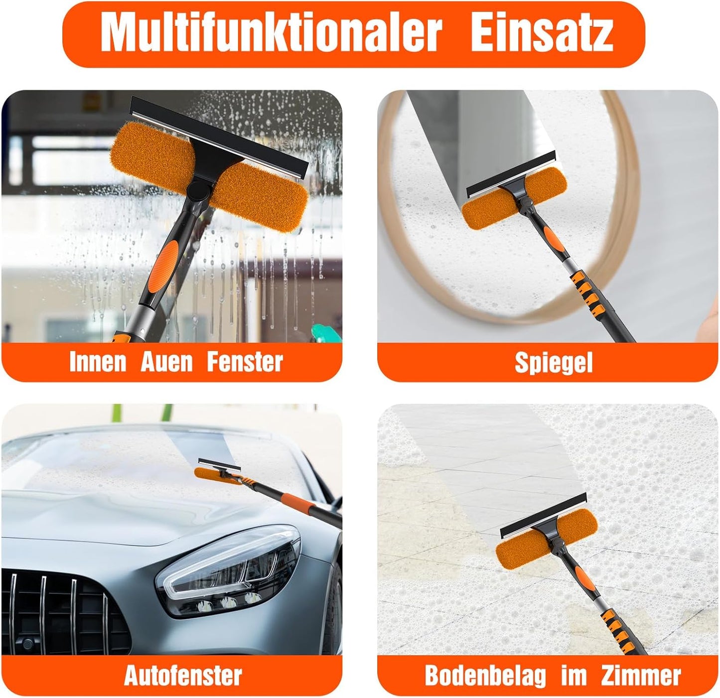 Teleskop-Fensterputzer, 6m