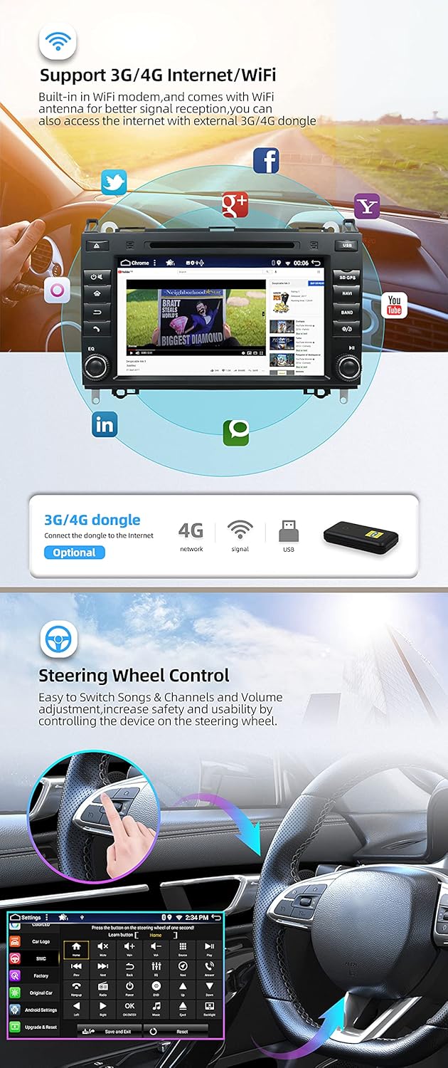 Android 10 Autoradio für Benz Viano/Sprinter/W906