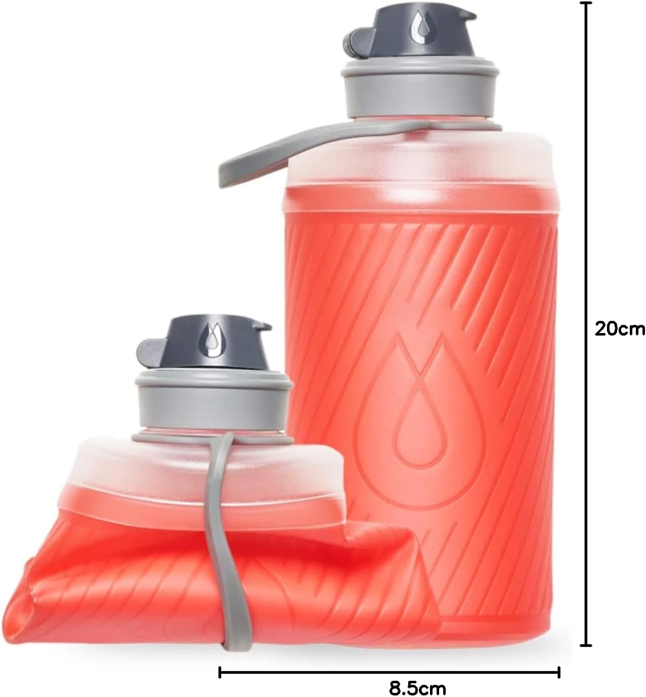 Faltbare Trinkflasche Flux 750 ml, Redwood Red 750 ml