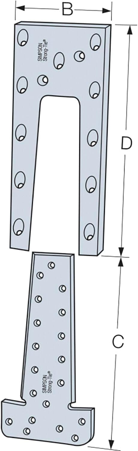 Hirnholzverbinder ETB190-B Aluminium mit Zulassung