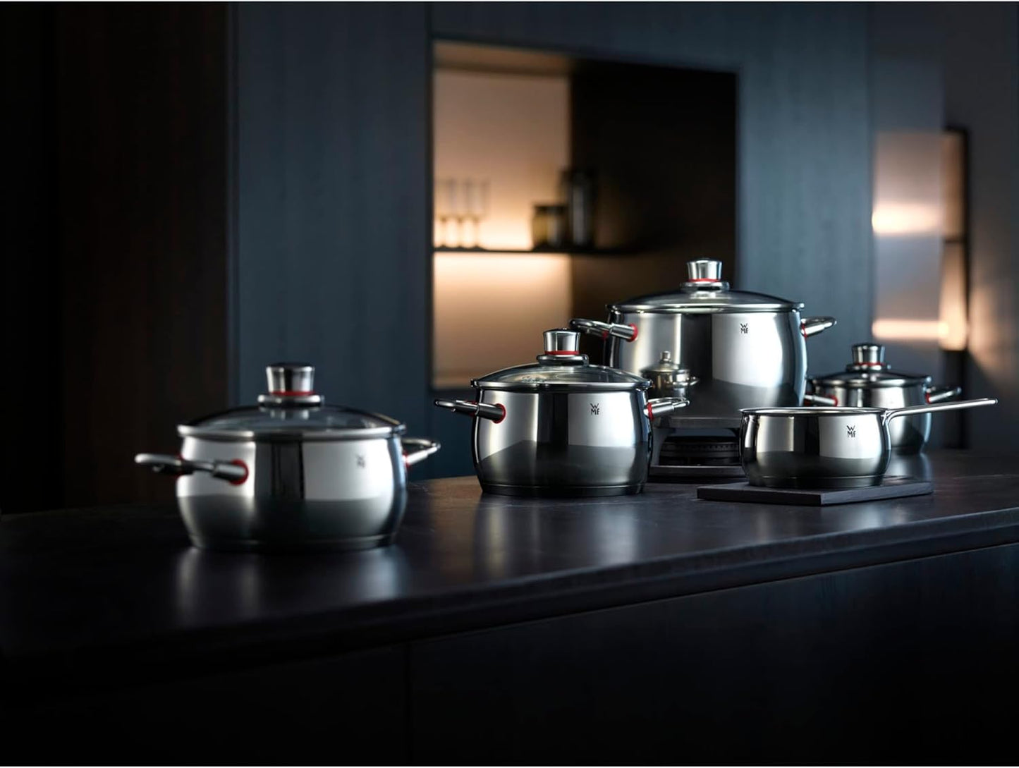 Quality One Induktions-Topfset, 5-teilig, Quality One Topfset 5-teilig