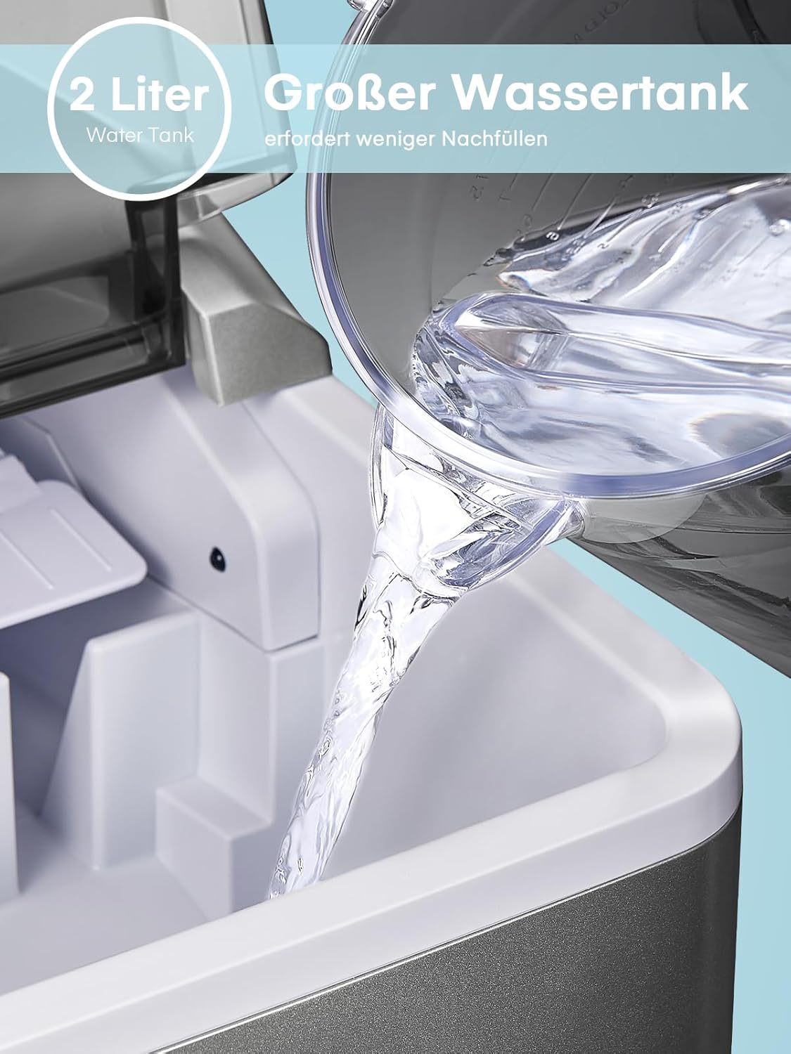 Eiswürfelmaschine, Silber